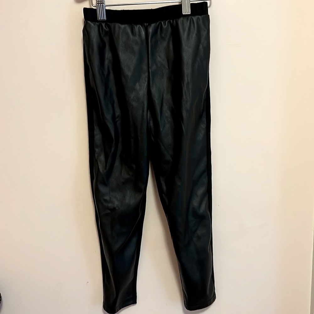 Girls Ralph Lauren Leather look leggings
